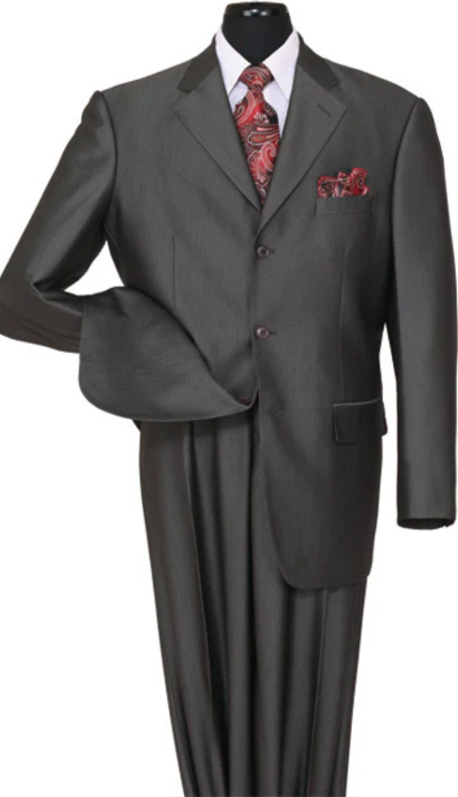 Milano Moda 58025-BLK Mens Suit