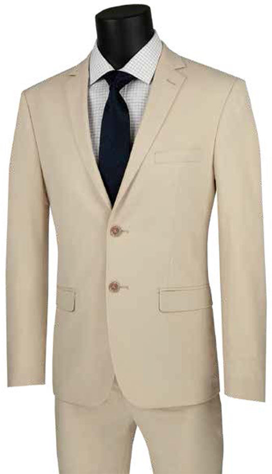 Vinci  USDX-1-BEI Mens Suit