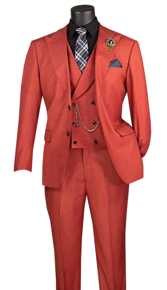 Vinci MV2K-2-RED Mens Suit