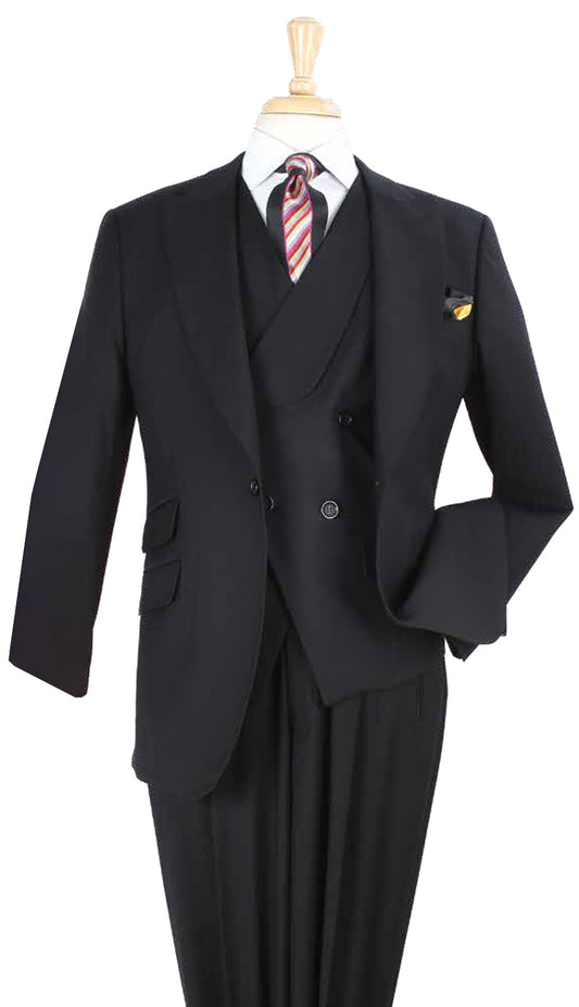 Iconic T-514-BLK Mens Church Suit