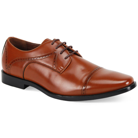 Antonio Cerrelli 7000WIDE-COGNAC Mens Dress Shoes