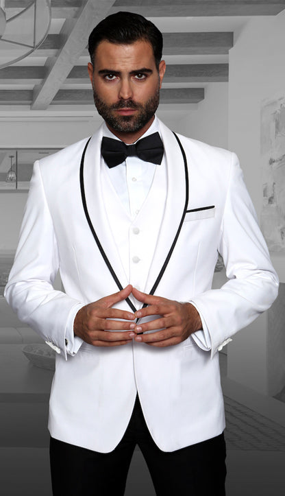 Statement  GENOVA-WH Mens Suit