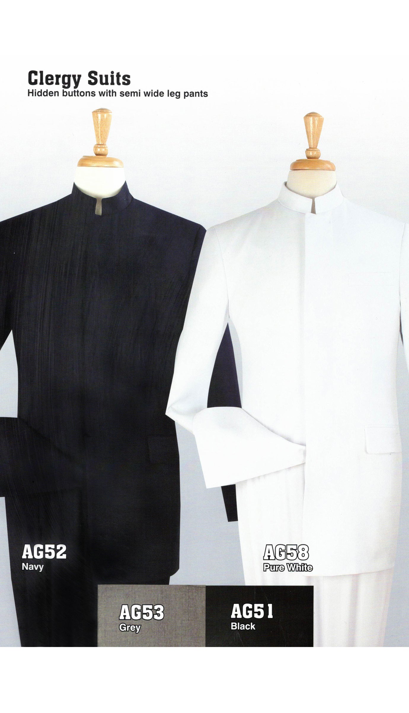 Sapphire Collection Mens Clergy Suit AG52