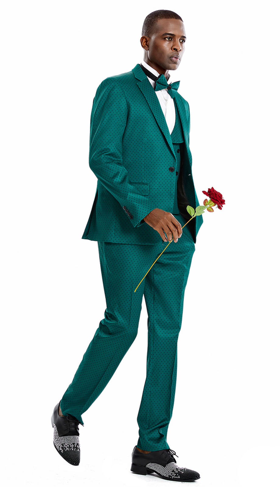 Tazzio M364SK-EMR Mens Suit