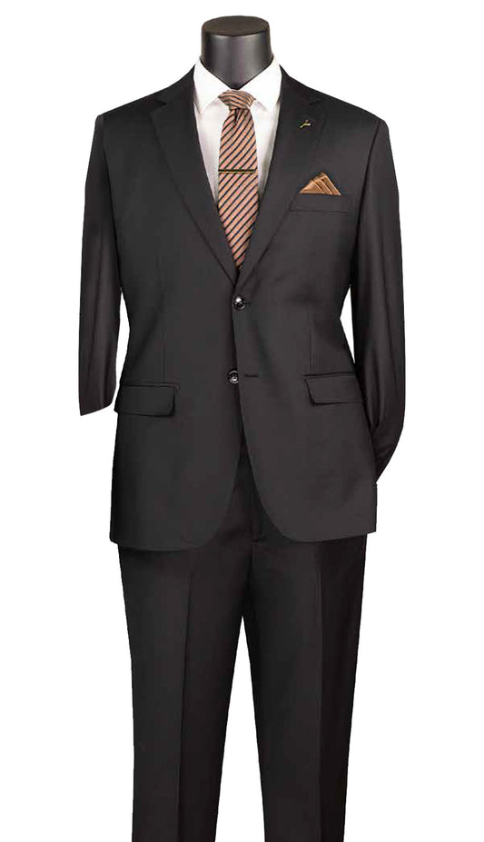 Vinci MW100-BLK Mens Church Suit