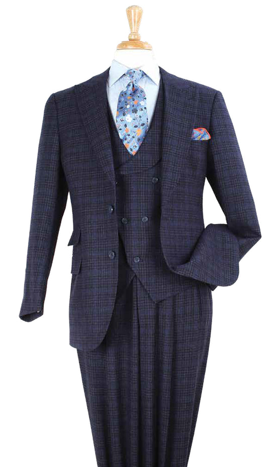 Iconic T-615-BLU Mens Church Suit