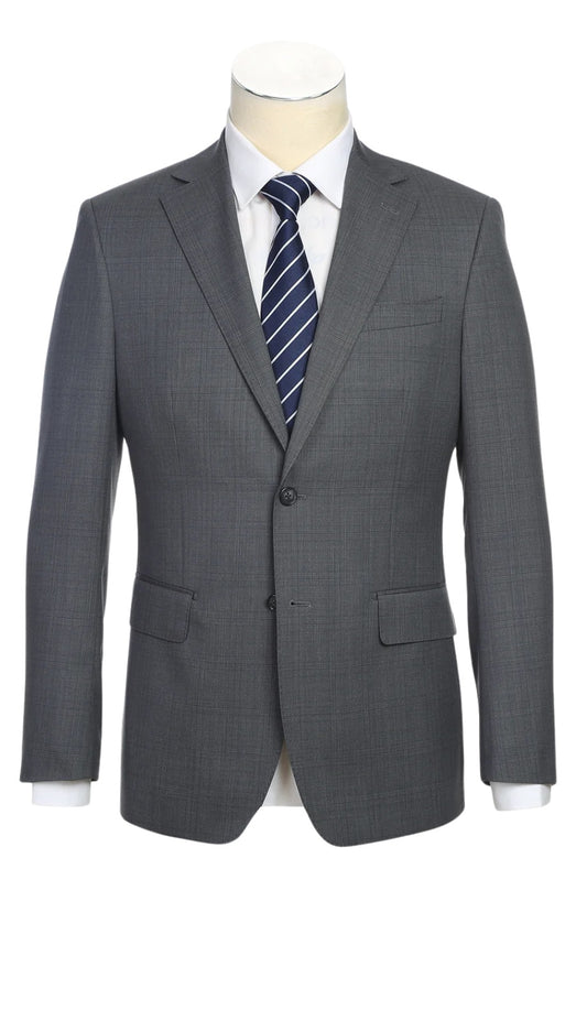 English Laundry Mens Suit EL92-58-095-GRY Wool Suit