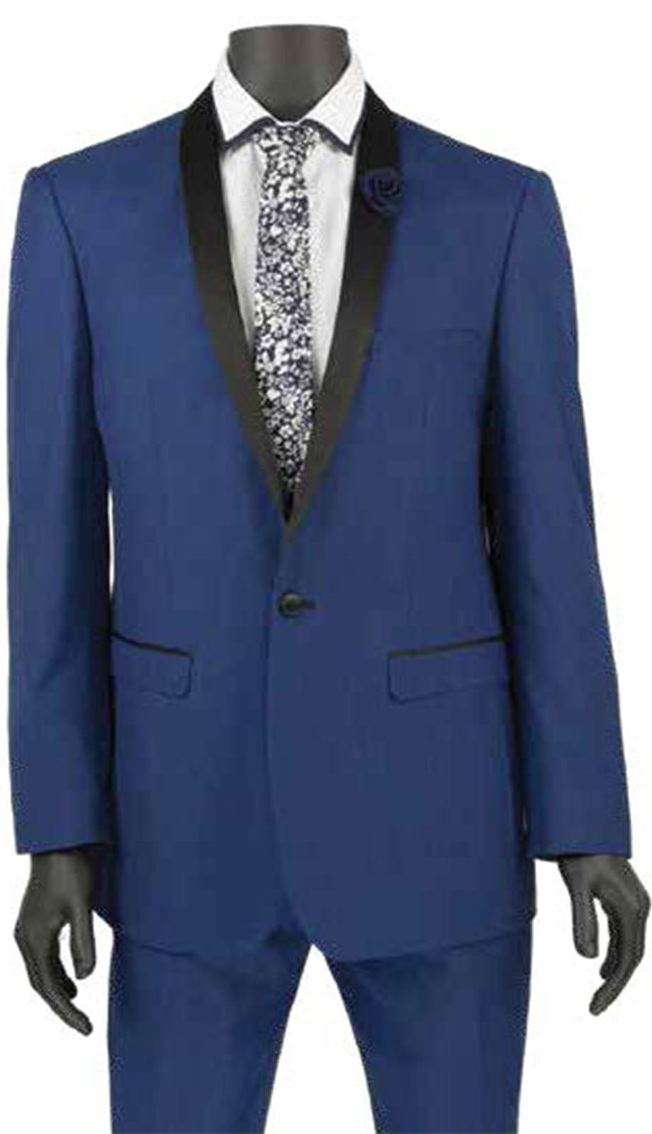 Vinci T-SS-BLU Mens Tuxedo