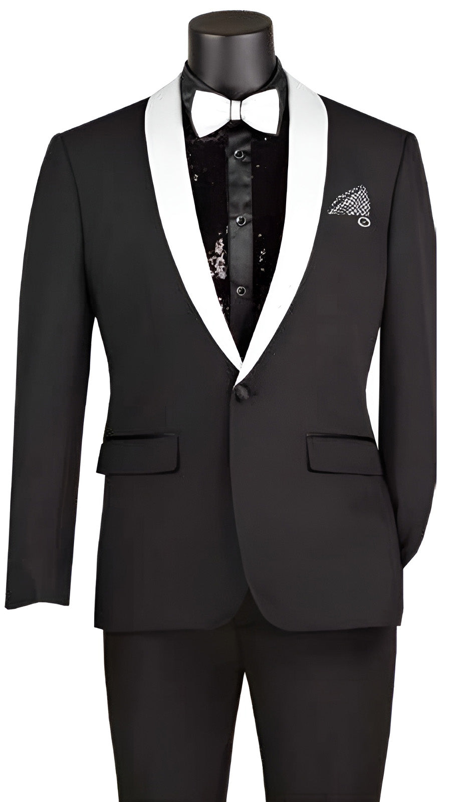 Vinci TSS-2-BWW Mens Suit
