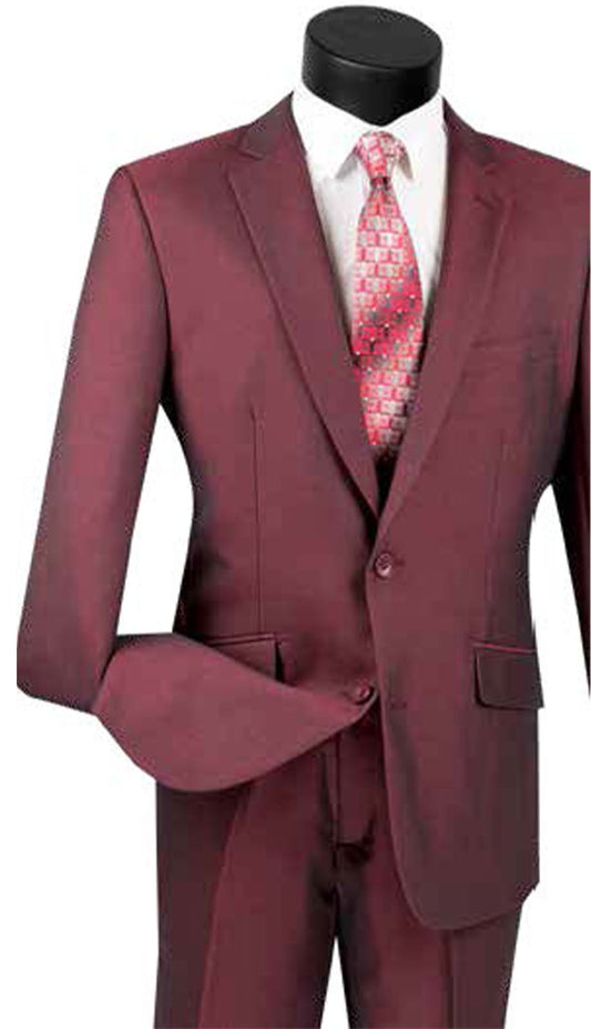 Vinci  S2RK-7-BUR Mens Suit