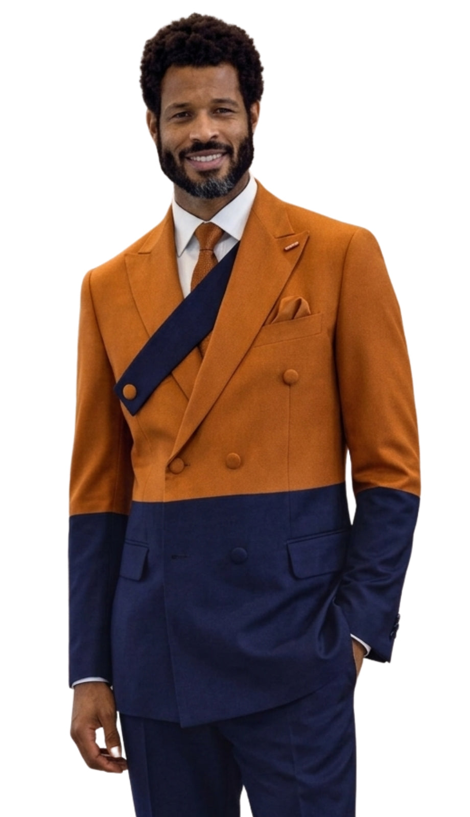 Statement AZURA-NAVY-RUST Mens Suit