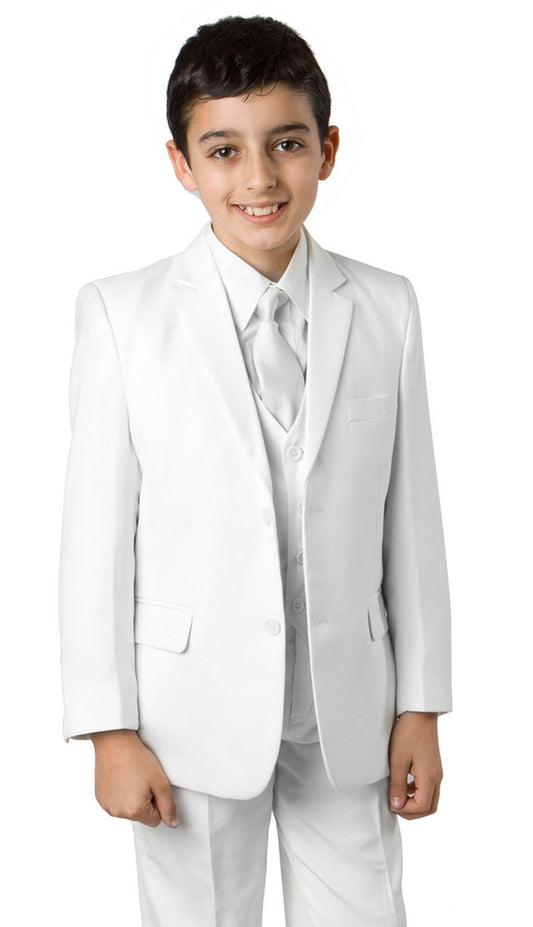Tazzio B347-07-WHT Boys Suit