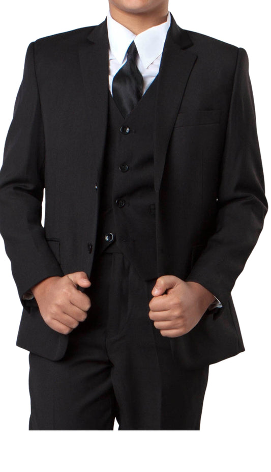 Tazzio B347H-01-BLK Boys Suit