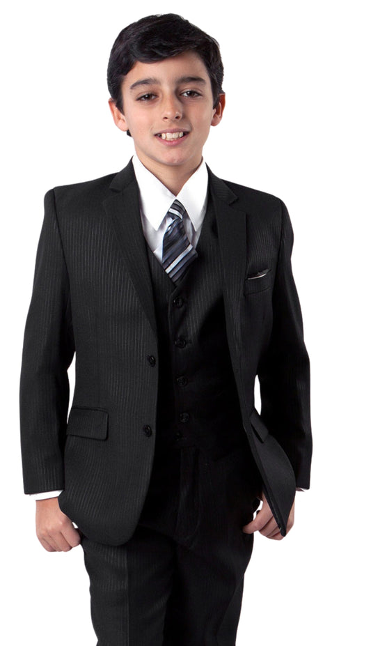 Tazzio B348-01-BLK Boys Suit