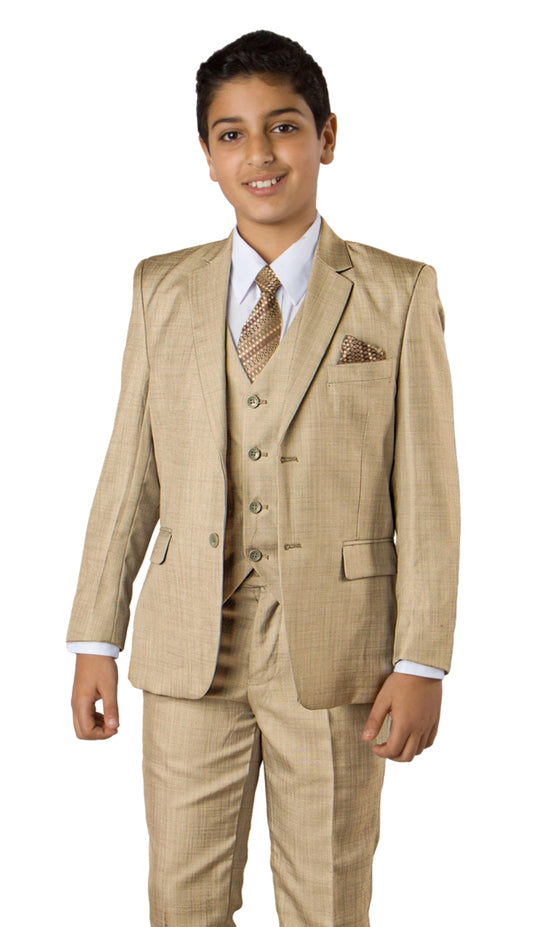 Tazzio B361-07-DARK-TAN Boys Suit