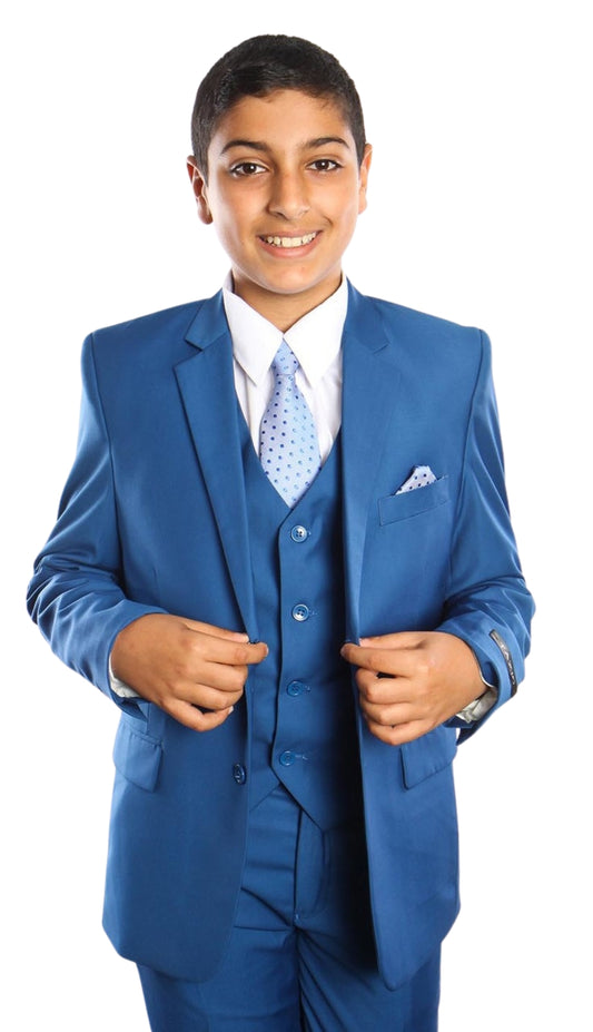 Tazzio B363-09-INDIGO Boys Suit