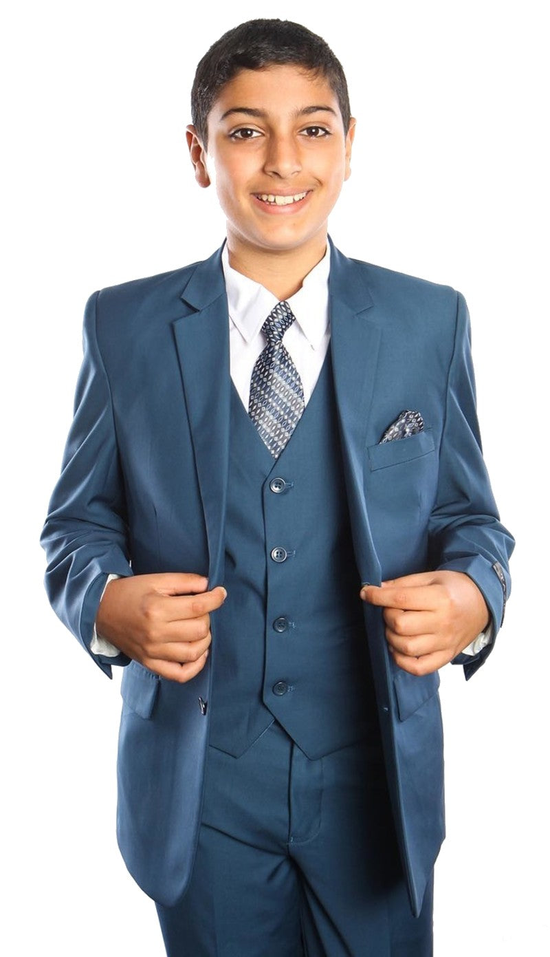 Tazzio B363-05-BLUE Boys Suit