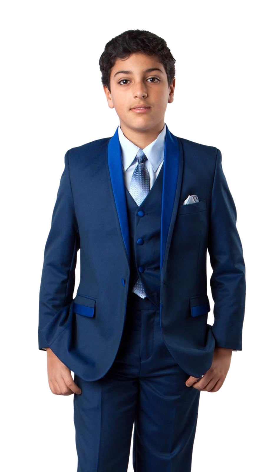 Tazzio B365-02-BLUE Boys Suit