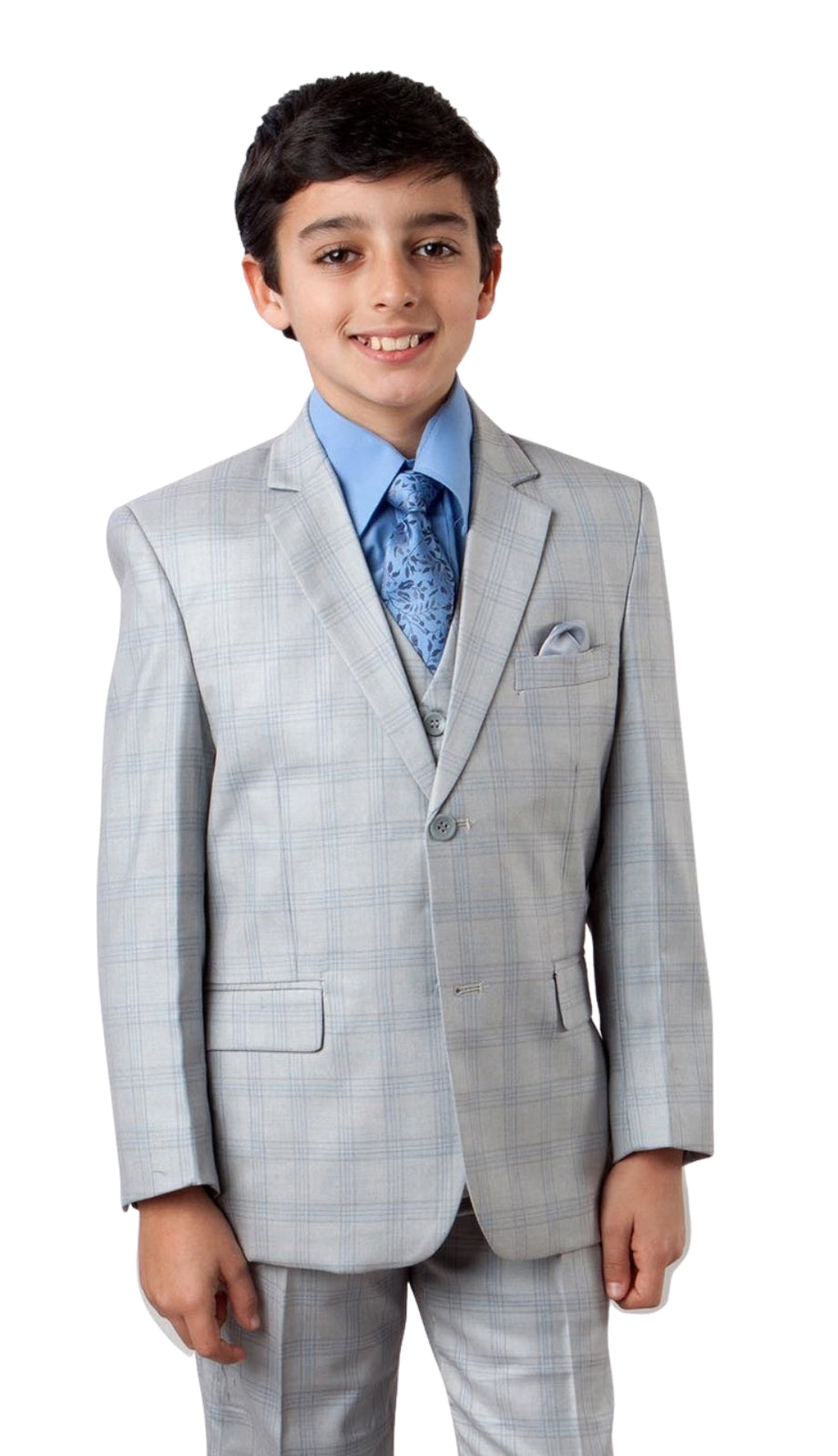 Tazzio B368-02-LIGHT-GRY Boys Suit