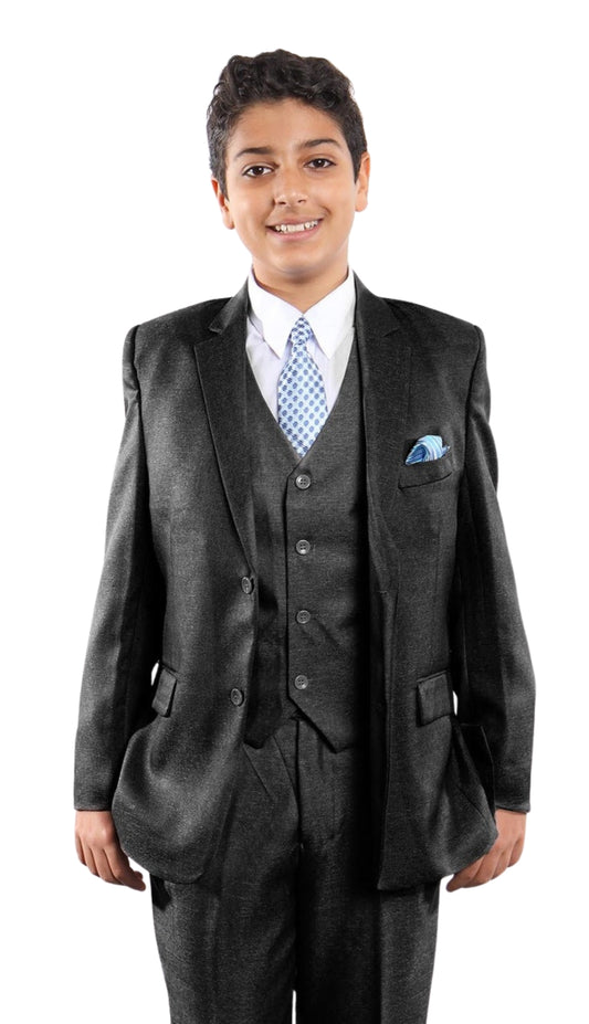 Tazzio B370-01-BLK Boys Suit