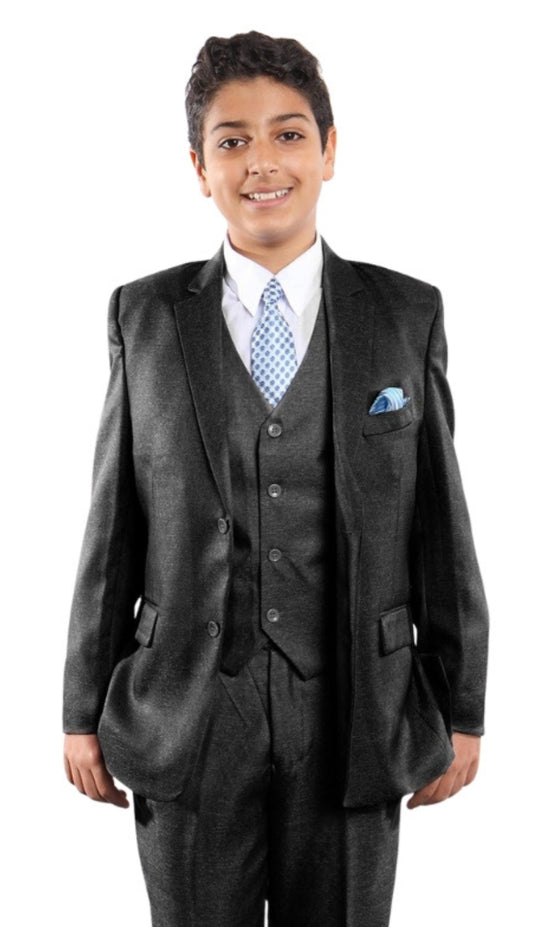 Tazzio B371-01-BLK Boys Suit