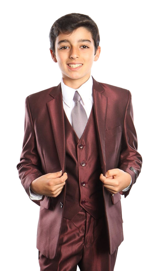 Tazzio B371-03-BURG Boys Suit
