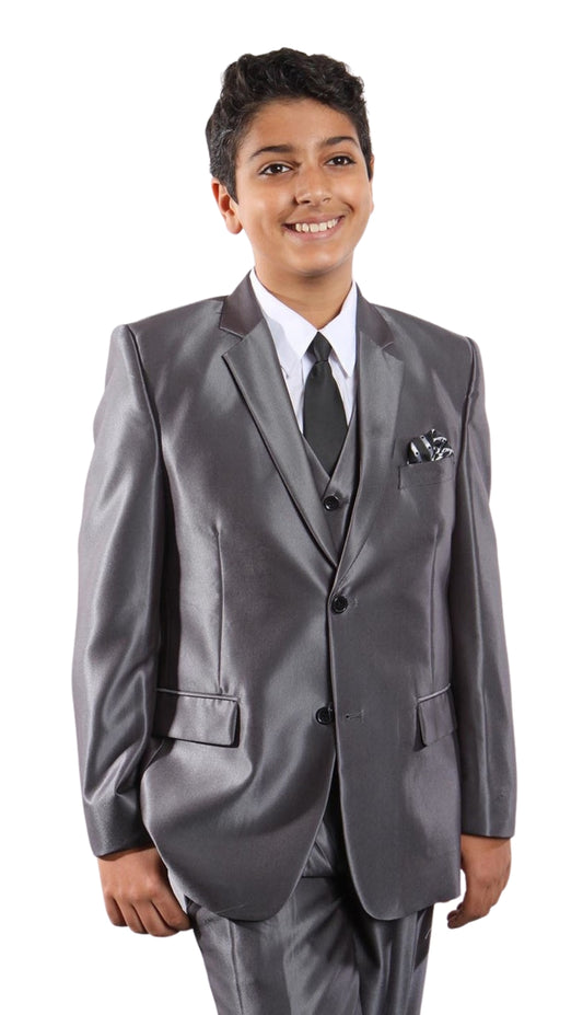 Tazzio B372-02-DARK-GRY Boys Suit