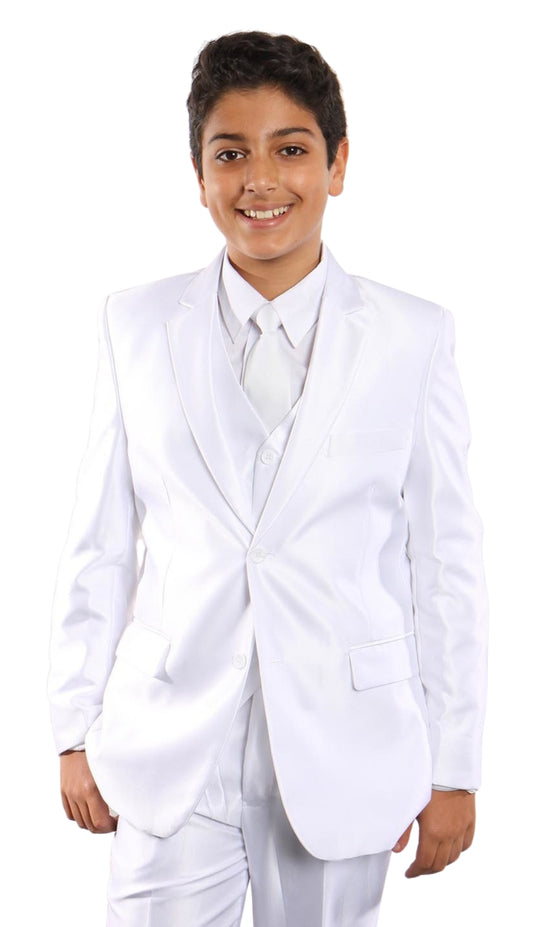 Tazzio B372-05-WHT Boys Suit