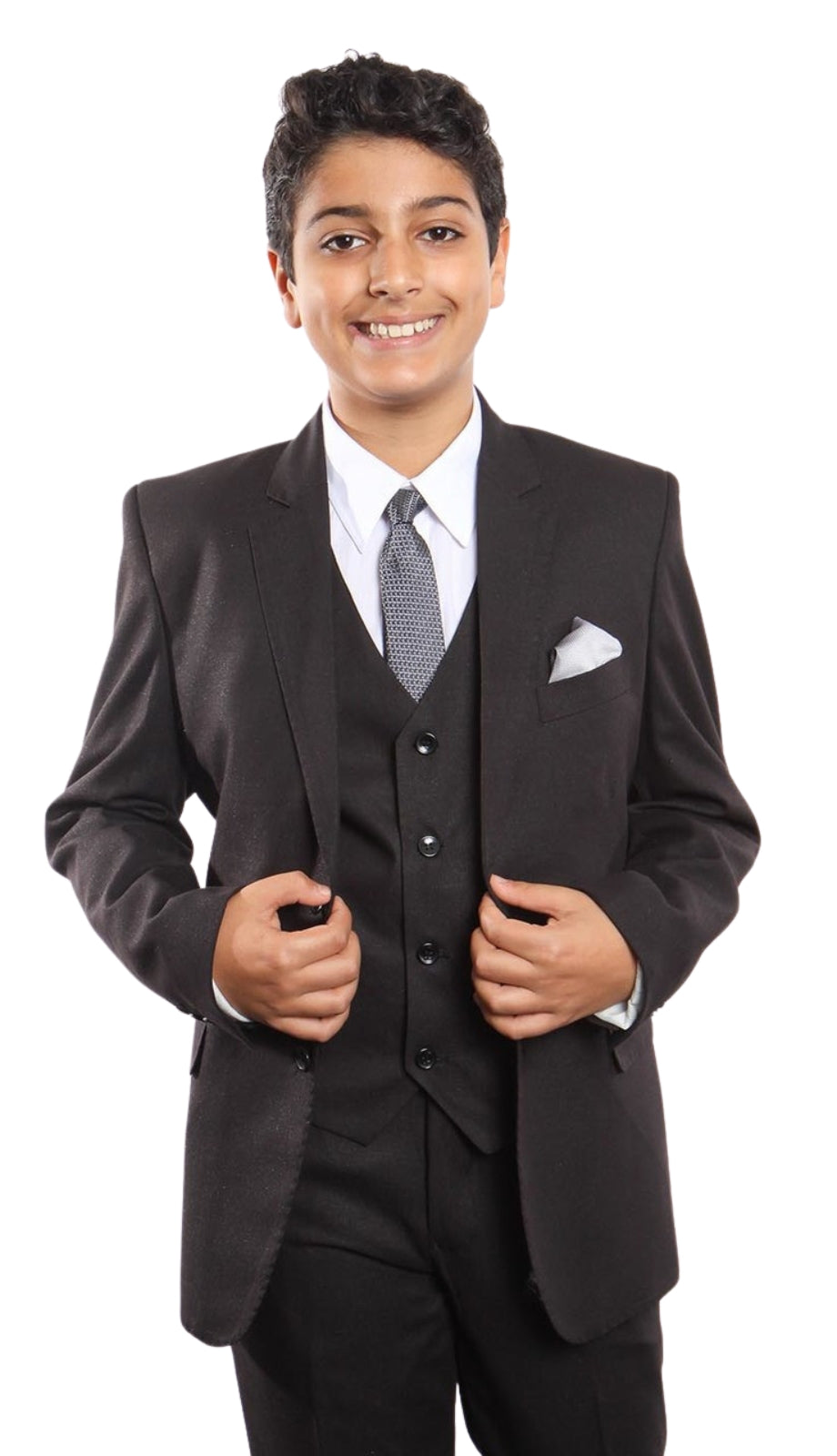 Tazzio B373-01-BLK Boys Suit