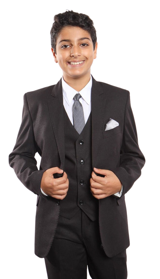 Tazzio B373-01-BLK Boys Suit