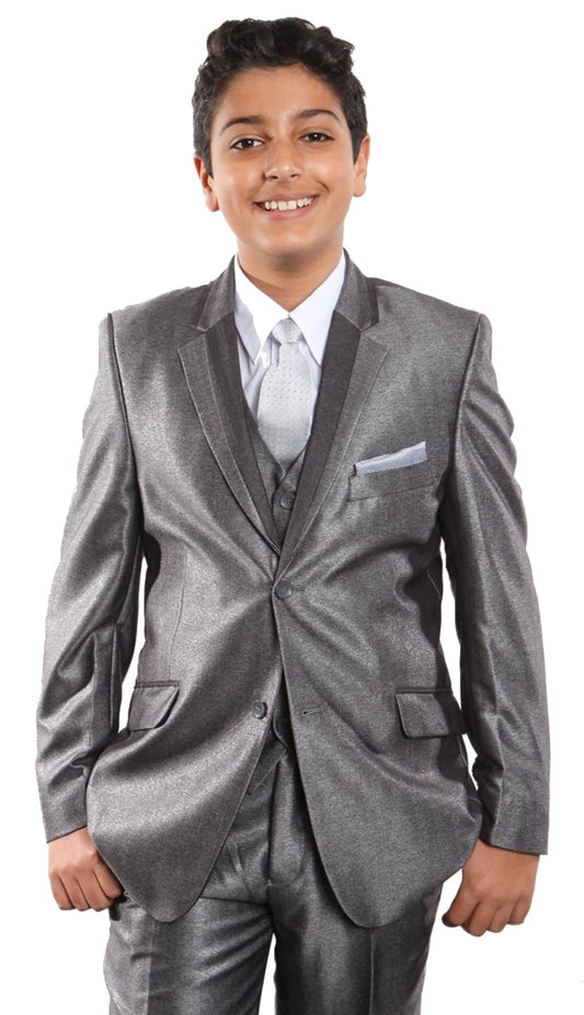 Tazzio B378-03-GRY Boys Suit
