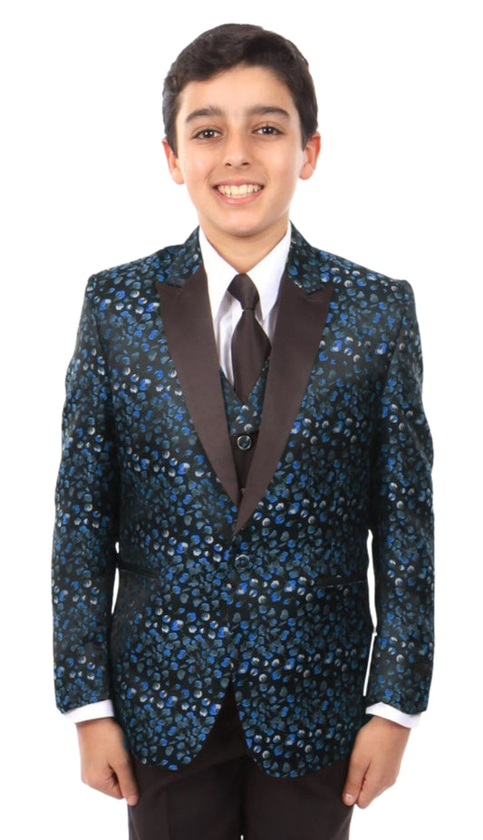 Tazzio B382-02-NAVY Boys Suit