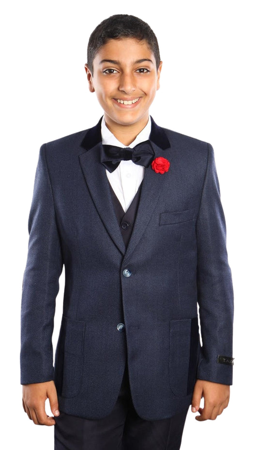 Tazzio B384-01-NAVY Boys Suit