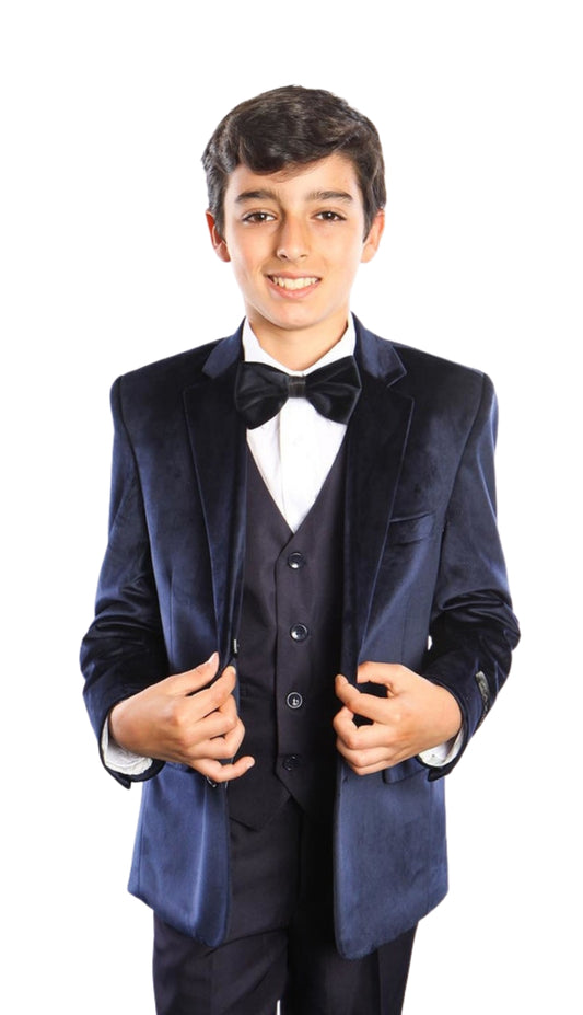 Tazzio B386-02-NAVY Boys Suit