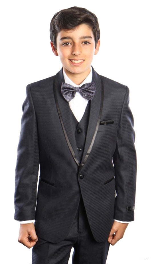 Tazzio B387-02-NAVY Boys Suit