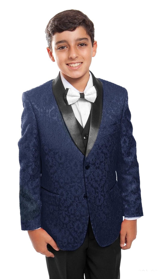 Tazzio B391-03-NAVY Boys Suit