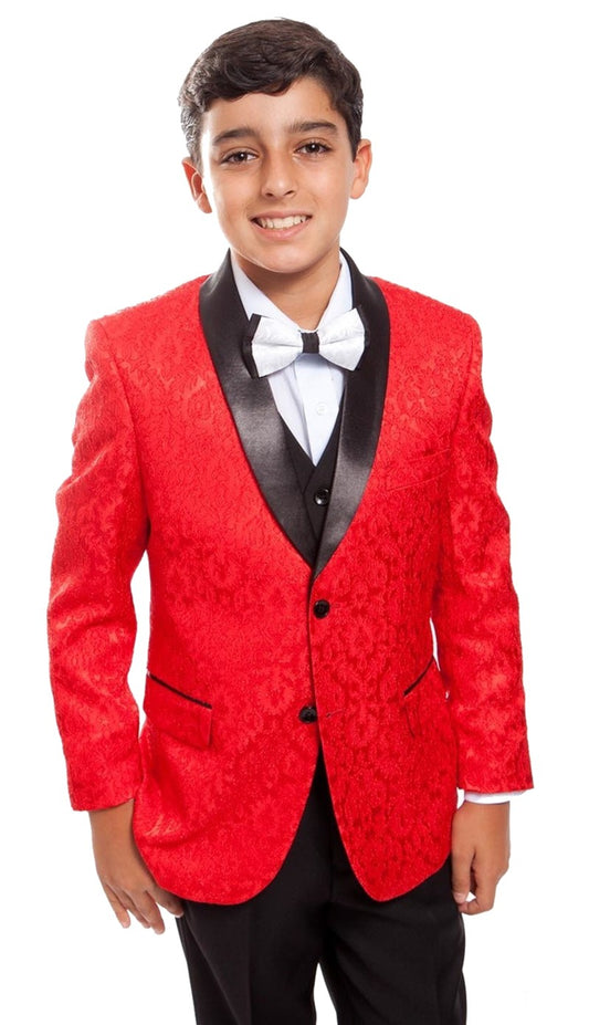 Tazzio B391-04-RED Boys Suit