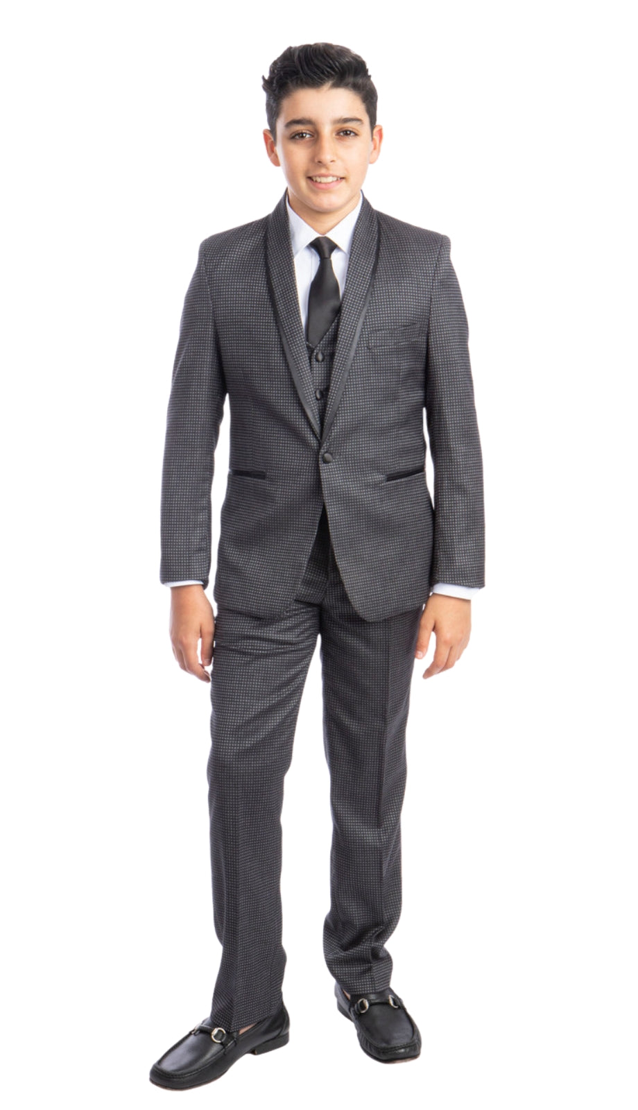 Tazzio B393-03-GRY Boys Suit