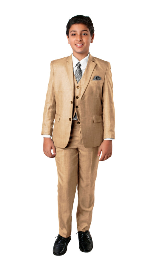 Tazzio B394-07-WHEAT Boys Suit