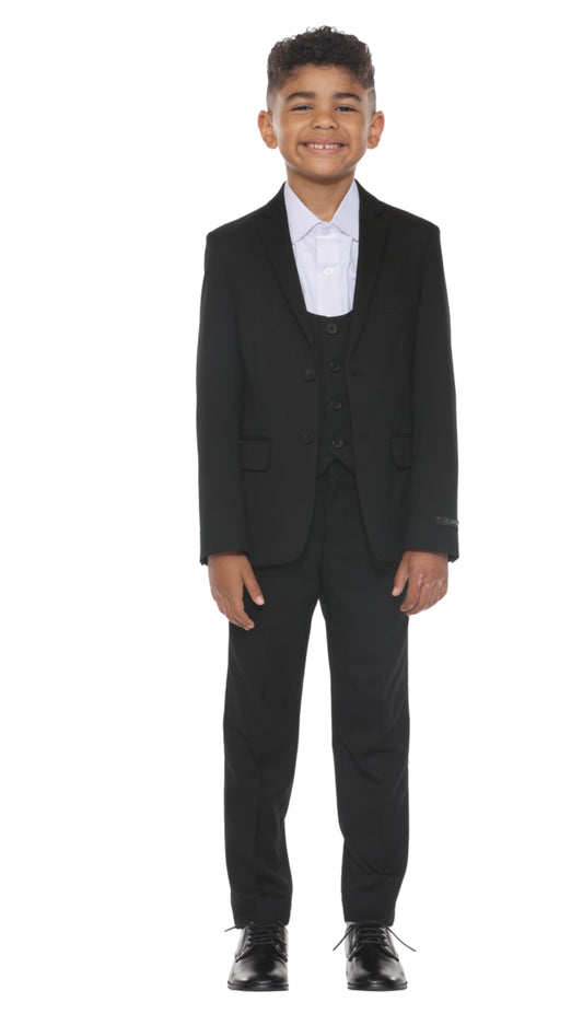 PERRY ELLIS BJ346-01-BLACK Boys Suit