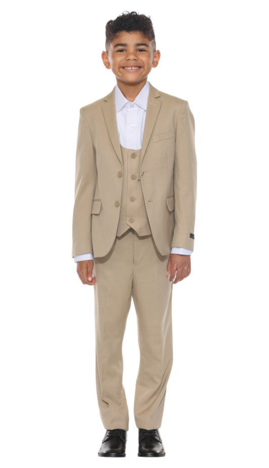 PERRY ELLIS BJ346-05-TAN Boys Suit