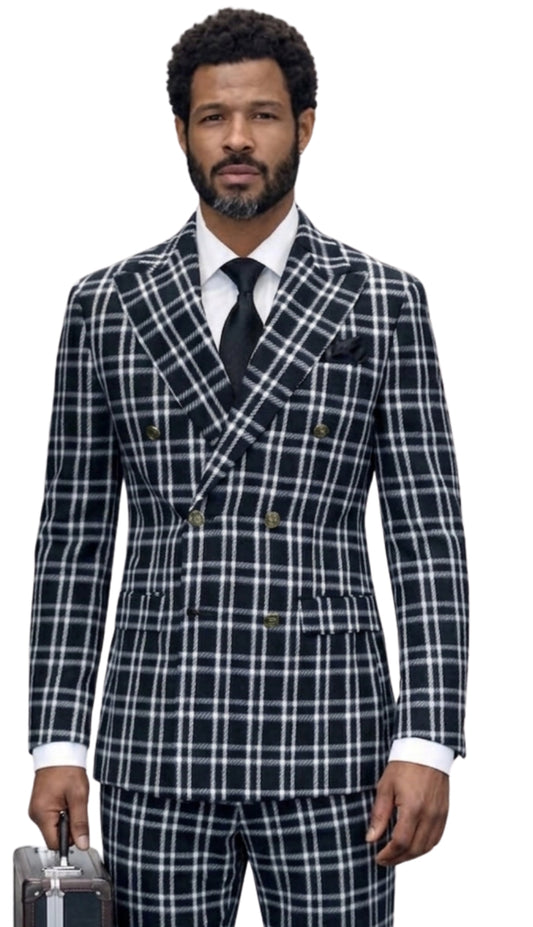 Statement BIANCA-BLACK Mens Suit