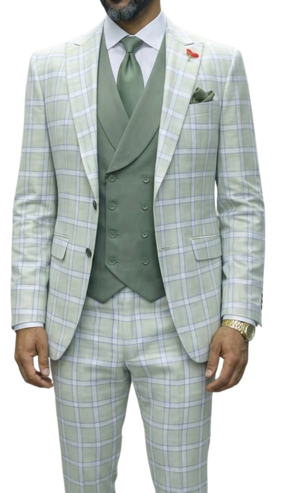 Statement DIEGO-MINT-3PC Mens Suit