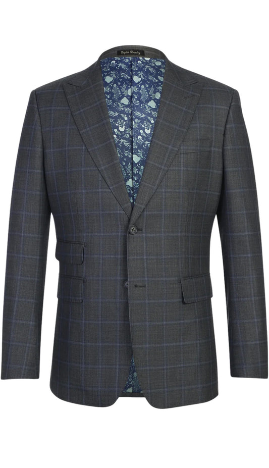 English Laundry Mens Suit EL22-55-095-MID-GRY ( Wool Suit )