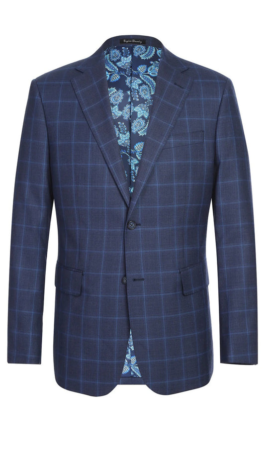 English Laundry Mens Suit EL22-55-410-NAVY ( Wool Suit )