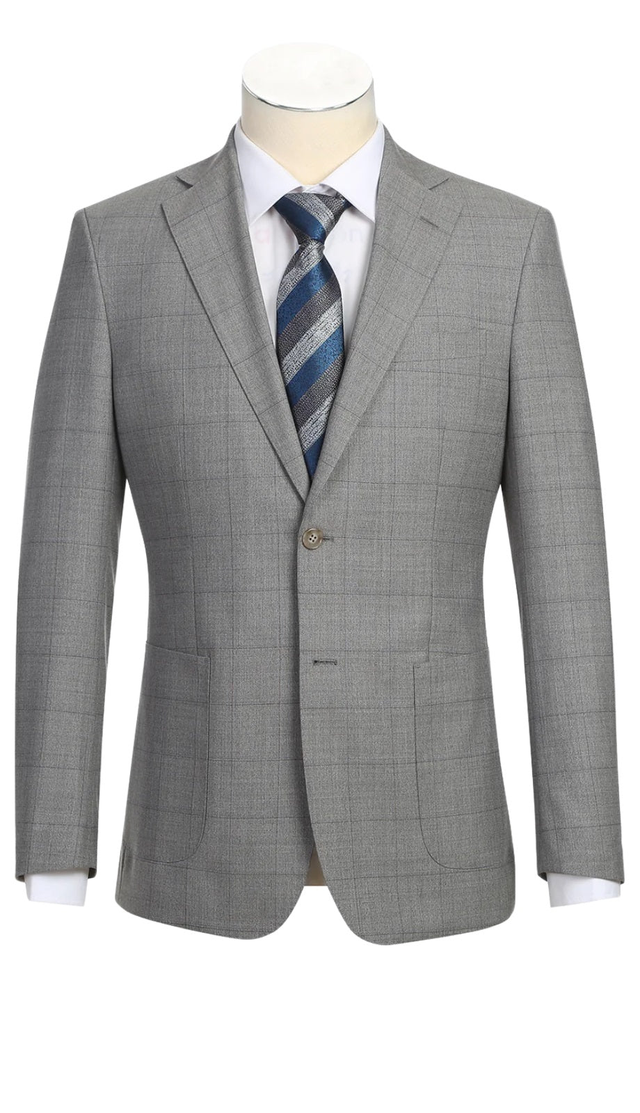 English Laundry Mens Suit EL92-50-600-STON ( GRY Wool Suit )