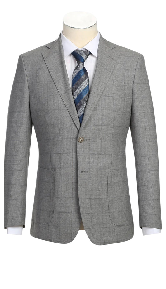 English Laundry Mens Suit EL92-50-600-STON ( GRY Wool Suit )