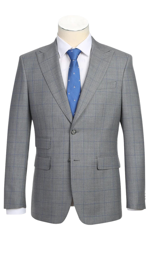 English Laundry Mens Suit EL92-55-092-GRY Wool Suit