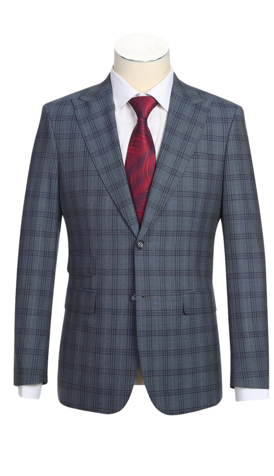 English Laundry Mens Suit EL92-57-093-GRY Wool Suit