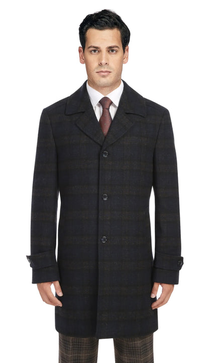 English Laundry Mens Coat EL98-52-410-NAVY Long Coat